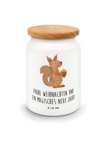 Mr. & Mrs. Panda Dose Eichhörnchen Weihnachten mit Spruch in Weiß