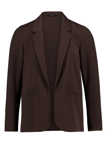 Zero Casual-Blazer gerader Schnitt in Chocolate Plum