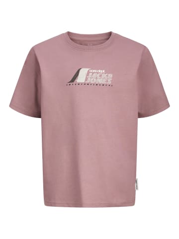 JACK & JONES Junior T-Shirt JCOTIER FRONT PRINT TEE S/S JNR in grape shake