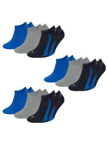 Puma Bodywear Füßlinge Socken 9 Paar in Navy / Grau / Blau