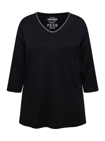 Ulla Popken Shirt in schwarz