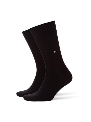 Burlington Socken 2er Pack in Schwarz