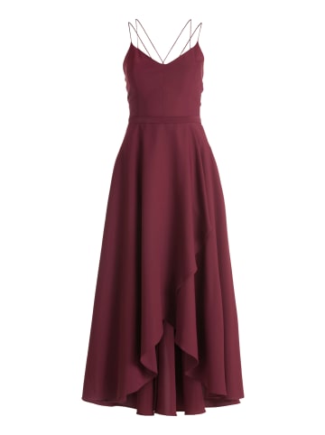 Vera Mont Abendkleid mit Volant in Wild Ruby