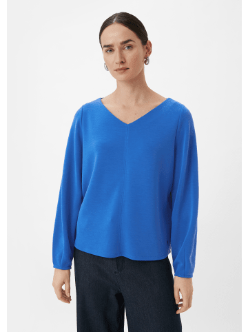 comma Sweatshirt langarm in Blau