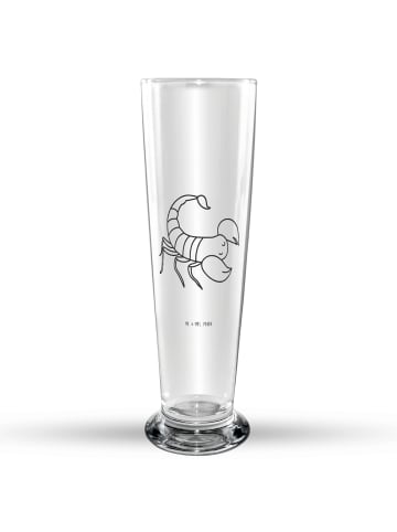Mr. & Mrs. Panda Bierglas Sternzeichen Skorpion ohne Spruch in Transparent