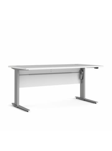 ebuy24 Schreibtisch Prisme A Weiß 150 x 80 cm
