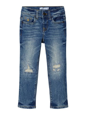 name it Jungen Extra Slim Fit Jeans Used Style in Blau