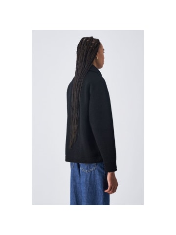 Champion Schwarz Polyester In voller Länge Jacke