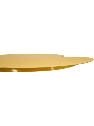 Mauro Ferretti Senfgelber Metall-Bartisch ø 60x103 cm