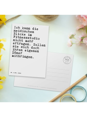 Mr. & Mrs. Panda Grußkarte Ich kann die neidischen... mit Spruch in Weiß