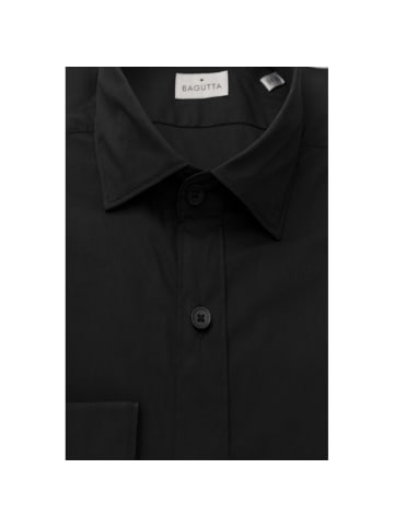 Bagutta Schwarz Baumwolle Herren Slim Hemd