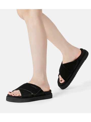 EVERAU Australia Leder Sandalen - Rose in Schwarz