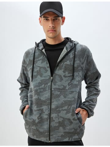 KOTON Sweatshirt in Grau Gemustert