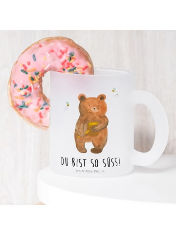 Mr. & Mrs. Panda Teetasse Bär Honig mit Spruch in Transparent