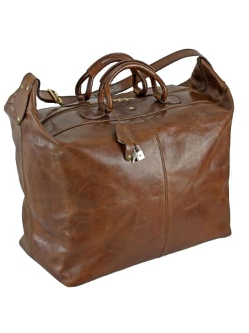 The Bridge Story Viaggio Weekender Reisetasche Leder 50 cm in marrone-braun