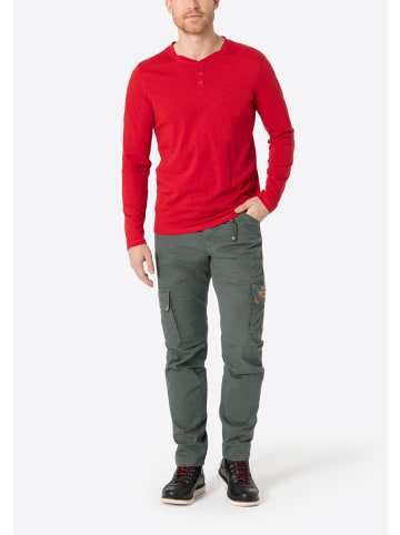 Timezone Hose Regular Fit mittlere Bundhöhe Slim Legs in Grau-2