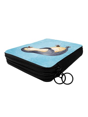 Mr. & Mrs. Panda Etui Pinguin Lachen ohne Spruch in Eisblau