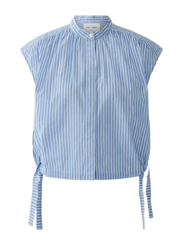 Oui Bluse in lt blue white