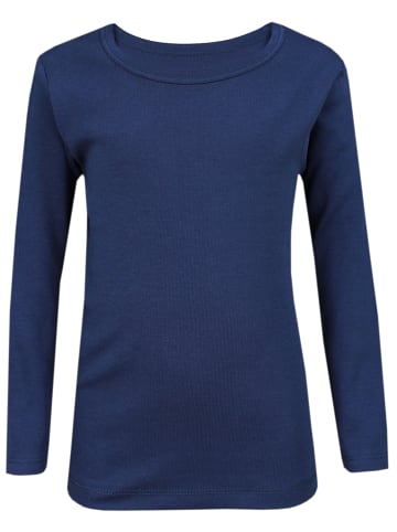TupTam Kinder Unisex Unterhemd Langarm 3er Pack in schwarz/blau