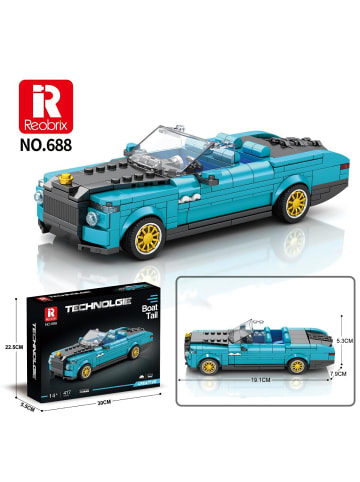 Reobrix 688 Luxus Cabrio 1:24 Klemmbaustein Auto 417 Teile mit Türen