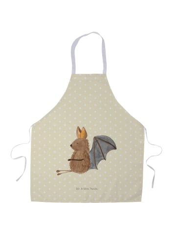 Mr. & Mrs. Panda Arbeitsschürze Fledermaus Sitzen ohne Spruch in Gelb Pastell