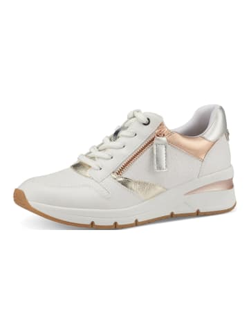 Tamaris Sneaker in Weiß/Gold