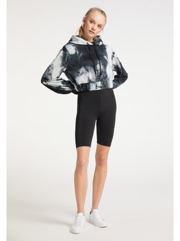 myMO ATHLSR Damen Hoodie in Schwarz Blau Weiss