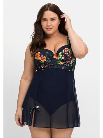 sheego by Joe Browns Badekleid in marine gemustert