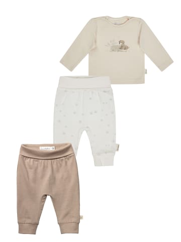 Sterntaler Set Shirt und 2 Hosen in natur