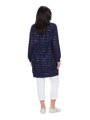 Ulla Popken Strickjacke in tintenblau