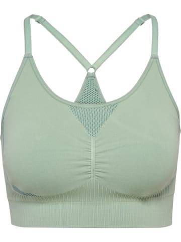 Hummel Sport-BH "Hiit Seamless Padded Bra" in Grün