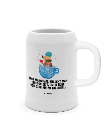 Mr. & Mrs. Panda Seidel Nachtfalter Schaumbad mit Spruch in Weiß