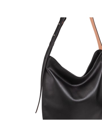 DuDu Sylvie Schultertasche Leder 36.5 cm in black
