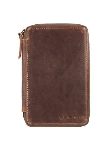 Greenburry Vintage Stifteetui Leder 13 cm brown