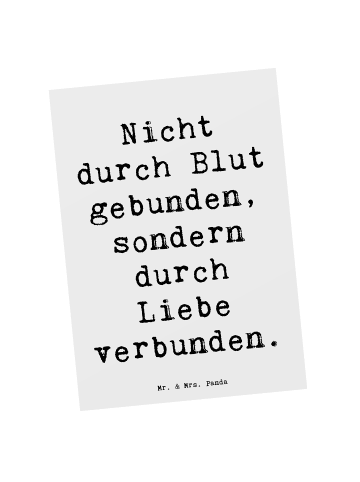 Mr. & Mrs. Panda Wanddeko Spruch Adoptivbruder Liebe mit Spruch in Weiß