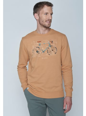 GreenBomb Sweatshirt Bike Storm in Haselnuss