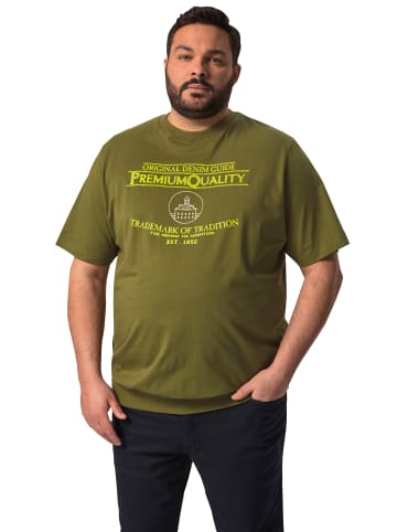 Men Plus Kurzarm T-Shirt in kaktus