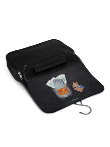 Mr. & Mrs. Panda Kosmetiktasche Pinguin & Maus Wanderer ohne Spruch in Kreidetafel