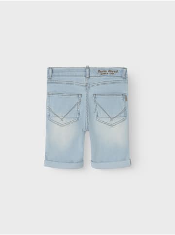 name it Long Shorts in light blue denim