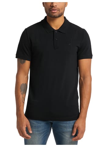 Mustang Poloshirt Basic in Schwarz