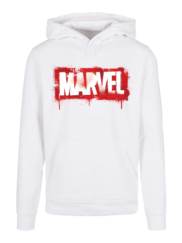 F4NT4STIC Basic Hoodie Marvel Logo in weiß