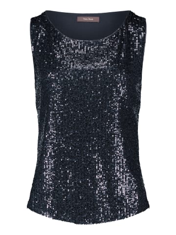 Vera Mont Pailletten-Top ohne Arm in Night Sky