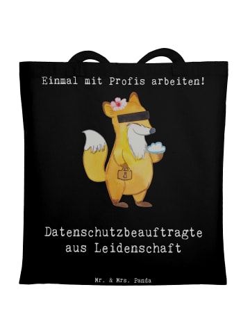Mr. & Mrs. Panda Jutebeutel Datenschutzbeauftragte Leidenschaft ... in Schwarz