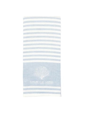 Greengate Handtuch VIVE LA MER PALE BLUE Blau Handtuch 70x40