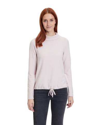 Betty Barclay Rollkragenshirt mit Tunnelzug in Pale Mauve Melange