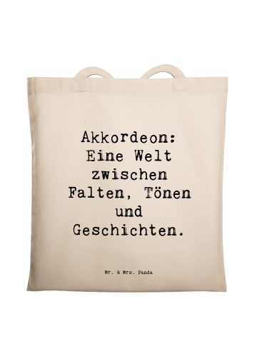 Mr. & Mrs. Panda dokumententasche Spruch Akkordeon Vielfalt mit ... in Creme