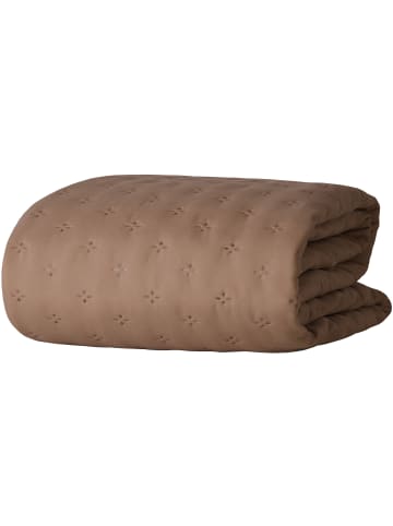 Erwin Müller Microfaser Tagesdecke in braun