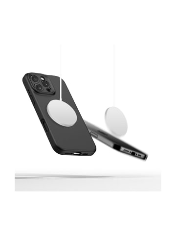 TechProtect TechProtect Liquid Silicone magnetisch Hülle iPhone 16 Pro Schwarz in Schwarz