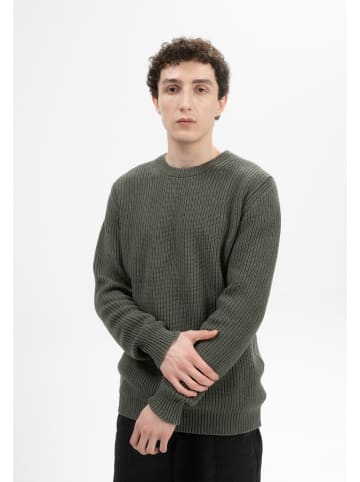 MELA Strickpullover Style RAVI in grün melange