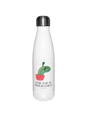 Mr. & Mrs. Panda Thermosflasche Kaktus Mama mit Spruch in Weiß